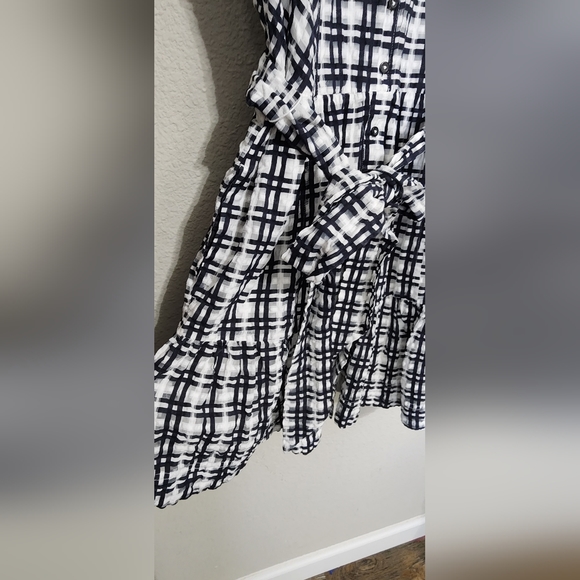 Anthropologie Maeve Halter Button Down Plaid Dress Size 10 - Picture 8 of 9